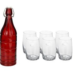 SOMIL Red Glass Airtight Can Bottle-image-55