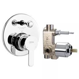 CERA Victor Single Lever Wall Mount 5 Way Concealed Diverter, F1015711 + F4020101 (Set of 2 Pcs)-35