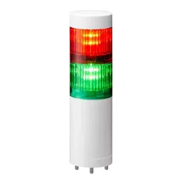 Patlite Signal Tower Light without Buzzer/Flashing, 50 mm 24 V DC Red, Green, LR5-202WJNW-RG-47