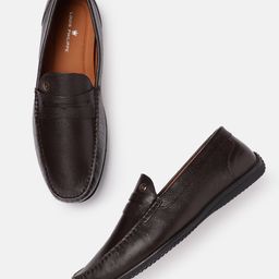 Louis Philippe Men Formal Leather Penny Loafers-image-25
