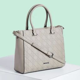 Forever Glam by Pantaloons Grey Medium Tote Bag-image-30