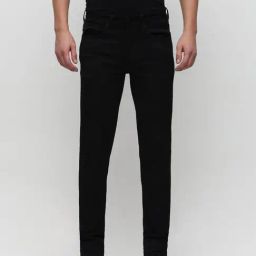SELECTED HOMME Black Slim Fit Lightly Washed Jeans-image-33
