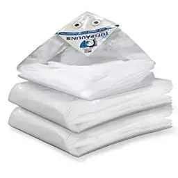 TUFFPAULIN 30 Ft x 30 Ft 150 GSM White Heavy Duty-image-9