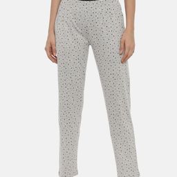Curare Women Grey & Black Printed Lounge Pants-image-87