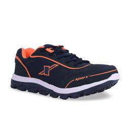 Sparx Men Navy Blue Solid Mesh Sports Shoes-42