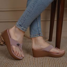 Shezone Wedge Sandals with Buckles-picture-10