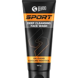 BEARDO Men Sport Deep Cleansing Cooling Menthol Oil Control Facewash - 100g-33