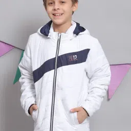 Monte Carlo Kids White Solid Full Sleeves Jacket-picture-35