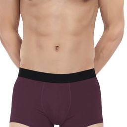 LOGGERHEAD Men Pack Of 2 Cotton Outer Elastic Trunk LHFT004-Maroon-Anthra-Maroon-Anthra image 4