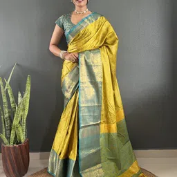 Pandadi Saree Women Floral Woven Design Zari Designer Sarees-image-79