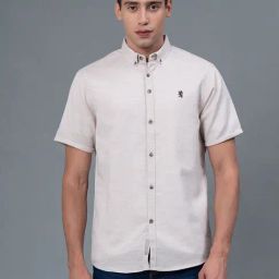 Red Tape Beige Regular Fit Shirt-image-0