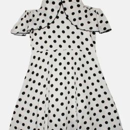 Kiddopanti Kids White Printed Dress-image-95