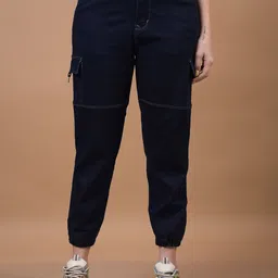 Crimsoune Club Women Solid Regular Fit Mid-Rise Stretchable Jeans-picture-11