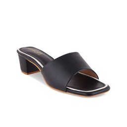 SCENTRA Women Black Solid Block Heels-picture-1