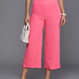 Allen Solly Woman Women Slim Fit High-Rise Cropped Regular Trousers-image-48