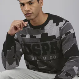 U.S. Polo Assn. Denim Co. Pure Cotton Brand Logo Pullover Sweater-picture-10