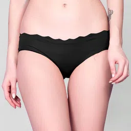 Flenzy Mid-Rise Seamless Hipster Briefs GP101_BK-image-99