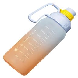 House of Quirk Water Bottle with Straw, Sports Water Bottles with Handle, Leak Proof Drinks Bottle BPA Free (Blue/Orange 1.8Litre)-11