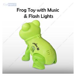 Kids Mandi Jumping Frog Baby Toy with LED Light & Music | Fun Crawling & Jumping Toy for Toddlers | Battery-Powered Musical Frog Toy-image-85