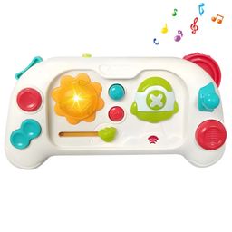 AKN TOYS Early Educational Learning Baby Game Controller Musical Toys for Infants with Light and Sound-PACK OF 1- COLRO MAY VARY-17