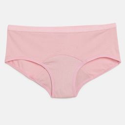 Mackly Cotton Elastane Solid Leak Proof Panty - Pink-image-65