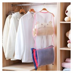COZY VIBES Foldable Pillow Drying Net with Windproof Mesh Bag Multi-Layer Home Clothes Drying Organizer for Dolls - PACK OF 1 - COLOR MAY VARY-picture-15