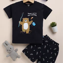 Toonyport Boys Printed Pure Cotton T-shirt With Shorts-picture-13