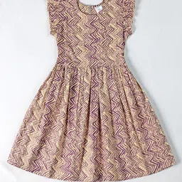 OMPAX Print A-Line Dress-image-79