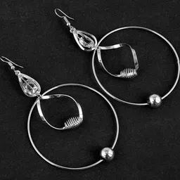 Missmister Silver-Plated Brass Earrings-image-28