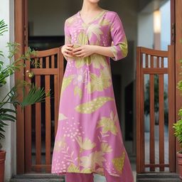 DIVASTRI Women Floral Printed Regular Kurta with Palazzos-picture-16