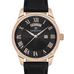 Daniel Klein Men Dial & Leather Bracelet Style Straps Analogue Watch DK.1.13819-5-image-79