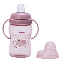 Adore Pro Hoop a Loop 2 in 1 Sipper Cup with Handle and Dust Free Cap Pink - 250 ml image 3