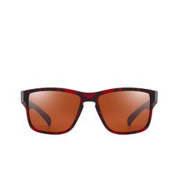 PIRASO Unisex Square Sunglasses with Polarised Lens A346 TIGER BROWN-0