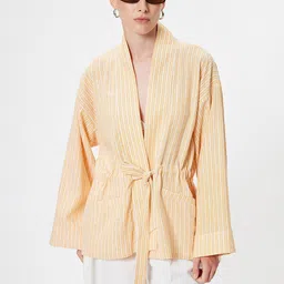 Koton Women Striped Long Sleeves Robe-image-44