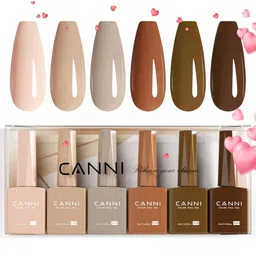 CANNI Hema Free Set Of 6 UV Soak Off Gel Nail Polish - 9ml Each - 2310-29