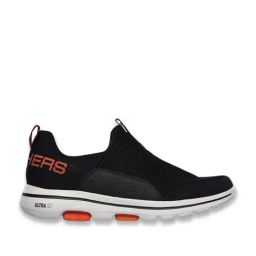 Skechers Men's GO WALK 5 - DOWNDRAFT Black Walking Shoes-picture-6