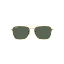 Ray-Ban Reverse  | Arista Sunglasses ( 0RBR0102S | Square | Gold Frame | Green Lens ) image 1