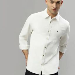 Iconic Men Solid Regular Fit Cotton Shirt-image-56