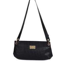 OsaiZ Black Textured Sling Bag-9
