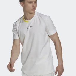 Adidas Off White Regular Fit Sports T-Shirt-image-11
