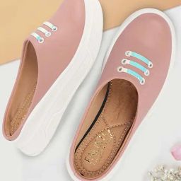 Fausto Women's Pink Mule Shoes-image-50