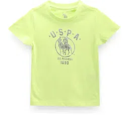 U.S. Polo Assn. Kids Green Printed T-Shirt-picture-37