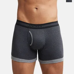 Jockey Men Pack Of 2 Solid Pure Cotton Boxer Style Briefs 1017-0205-BE-MM-12