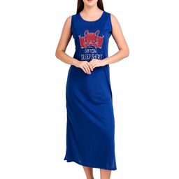 BOMBSHELL Women Typography Printed Midi T-shirt Nightdress-image-83