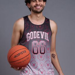GO DEVIL Printed Round Neck SleevelessInnerwear Gym-image-69