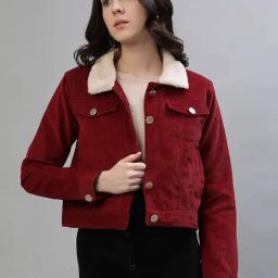 Iconic Red Regular Fit Jacket-23