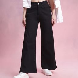 DressBerry Women Mid-Rise Wide Leg Fit Jeans-image-76