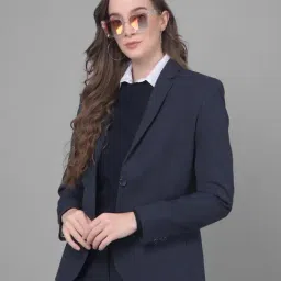 Crimsoune Club Navy Slim Fit Blazer-image-87