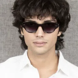 Ted Smith Blue Round UV Protection Unisex Sunglasses-image-13