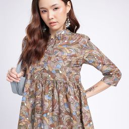 Anouk Rustic Abstract Printed A-Line Kurti-picture-35